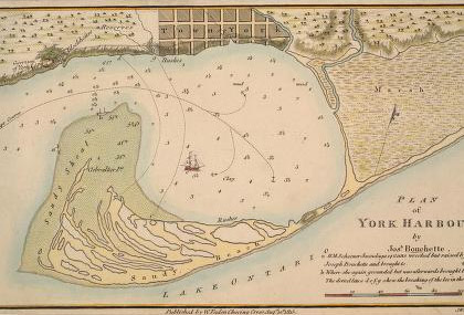  Toronto on Map Of Toronto S Harbour From 1815