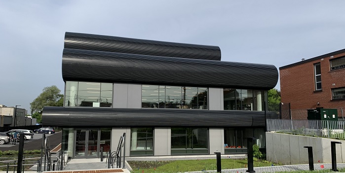 Exterior of the newly renovated Albert Campbell branch.