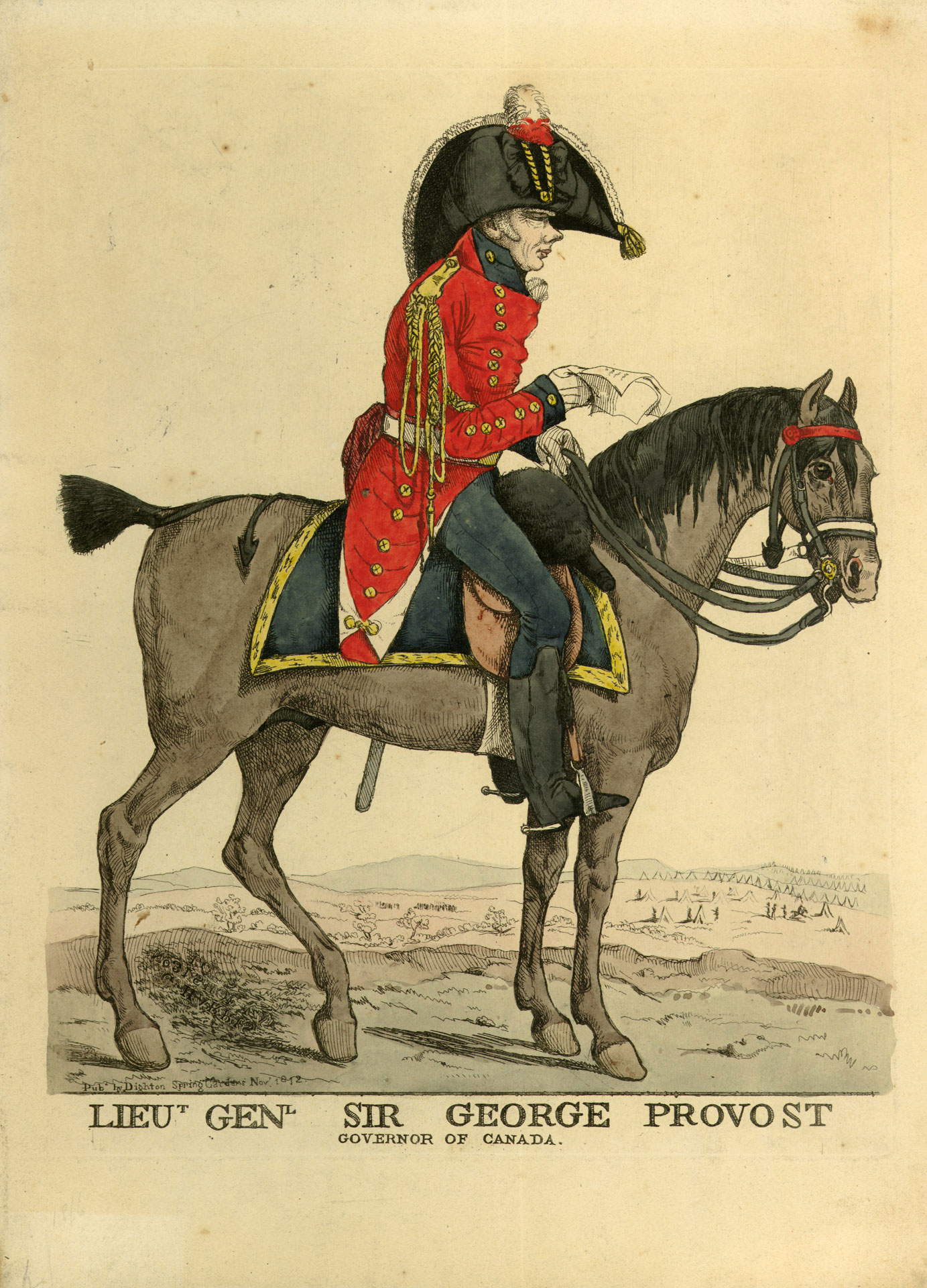 Caricature of Sir George Prevost